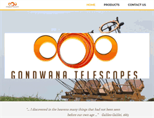 Tablet Screenshot of gondwanatelescopes.com